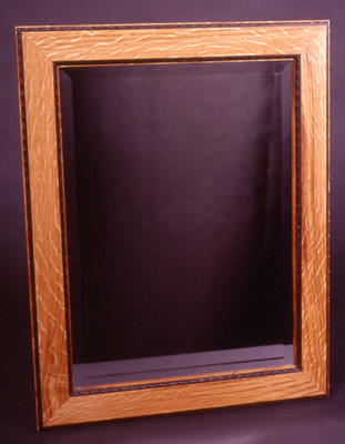 Bog Oak Inlayed Mirror